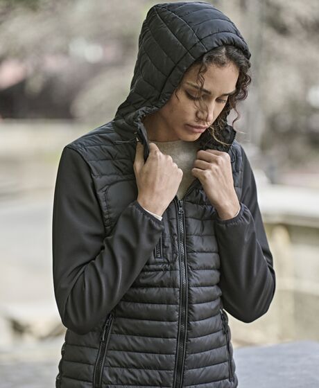 Tee Jays Ladies Crossover Hooded Jacket Thumbnail