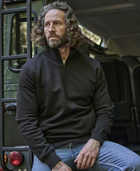 Tee Jays Half Zip Sweatshirt Thumbnail