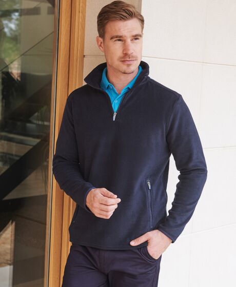 Henbury Zip Neck Micro Fleece Thumbnail